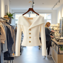 KARLA I LUXURIÖSE STRICKJACKE in Weiß