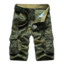 Sommerfeld | Lässige Baumwoll Camouflage Herren Shorts (1 kaufen, 1 GRATIS dazu) in Grüne Tarnung