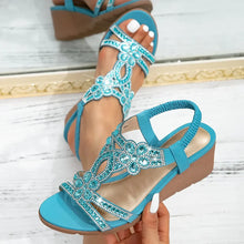 Trinda™ - Elegante Orthopädische Keilsandalen in Himmelblau