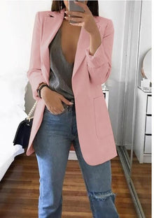 Eline | Zeitloser Blazer mit Eleganter Passform und Komfort in Hellrosa