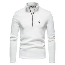 Herren Turtleneck Freizeitjacke in Weiß