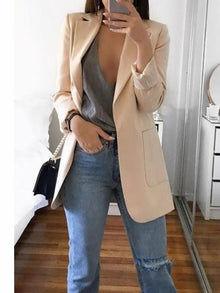 Eline | Zeitloser Blazer mit Eleganter Passform und Komfort in Beige
