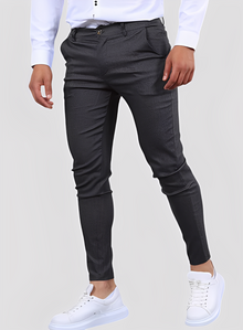 Reynard - Modische, dehnbare Herren-Skinny-Hosen in Dunkelgrau