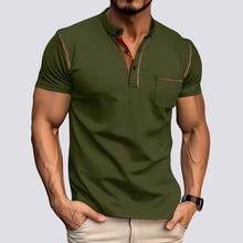 Stefan - Elegantes, luftdurchlässiges Herren-Poloshirt in Dunkelgrün