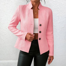 Katrin -  Eleganter Blazer mit hochwertigen Details in Hellrosa