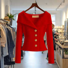 ELSE I LUXURIÖSE STRICKJACKE in Rot