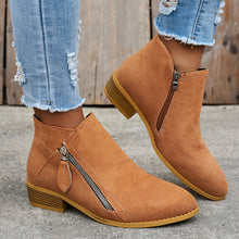 Mia - Stiefel mit Reißverschluss in Braun