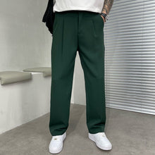 Bastian – Elegante Herrenhose mit weitem Bein in Grün