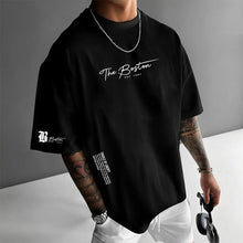 Sommerfeld | Urbanes Oversize-T-Shirt mit Grafikdruck in Schwarz