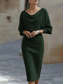 Carina – Elegantes Midikleid für Damen in Grün
