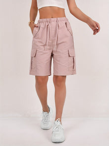 Ella – Leichte, schnell trocknende Cargo-Shorts für Damen in Rosa