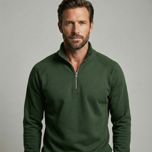 Antonio™ - Eleganter Half-Zip-Pullover für Herren in Grün
