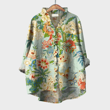 Grace™ - Elegante Sommerbluse in Blumengrün