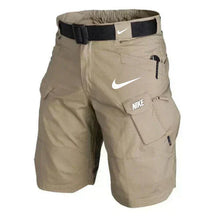 Polsterte kurze Hosen für den Transport in Beige