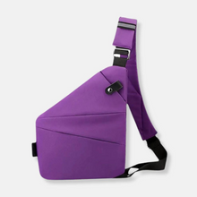 Sicherheitstasche | Schultertasche in Lila