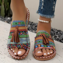 Sabine – Stilvolle Slipper-Sandalen für Damen in Grün