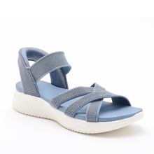 Alin | Ultra Flex Knit Sandalen in Azurblau