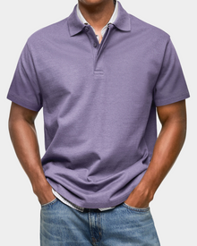 Eryk | Unverzichtbares Kurzarm-Poloshirt in Lila
