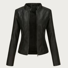 Jeniffer Lederjacke im modernen Stil in Schwarz