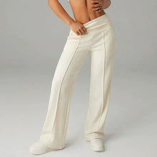 Ines | Comfort Wide-leg Hose in Beige