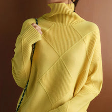 Marcelle | Chunky Rollkragenpullover in Gelb