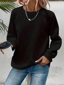 Karis | Moderner Alltags-Sweatshirt in Schwarz