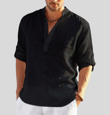 Ronie | Lässiges Shirt mit lockerer Passform in Schwarz