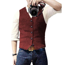 Quentin | Edle Form-Weste in Rot