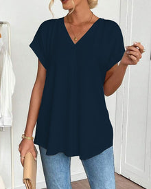 Kersten | Lässiges Tunika-T-Shirt in Marineblau