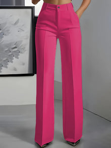 Anzughose Damen | Hochtailliert & Gerader Schnitt in Rosa