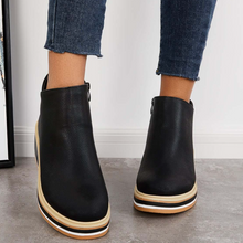 Rosanne - Schicke Damenstiefel mit Reißverschluss in Schwarz