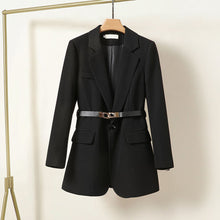 Drune | Blazer mit Gürtel in Schwarz