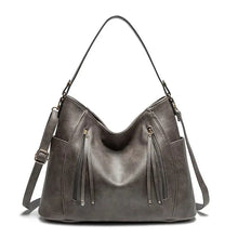 Blanche | Luxuriöse Ledertasche in Grau