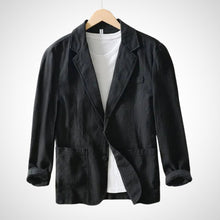 Blazer Herren | Taillierter Schnitt & Reverskragen in Schwarz