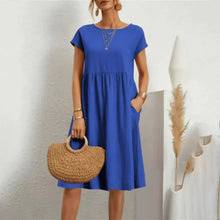 Tessie | Handgefertigtes Sommerkleid in Blau