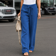 Loraine | Trendige Hose mit weitem Bein in Blau