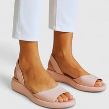 Damen Sommer Orthopädische Plateau Sandalen in Rosa