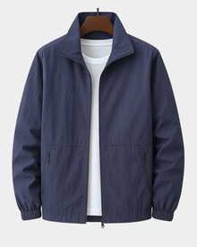 Jacke Herren | Stehkragen & Zip-Taschen für Übergangstage in Blau