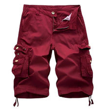 Cargo Shorts Herren | Mehrere Taschen & Entspannter Schnitt in Rot