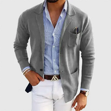 Herren Casual Regular Fit Sommer Blazer in Hell Grau