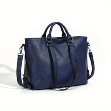 Anita | Vintage-Tasche aus Kunstleder in Dunkelblau