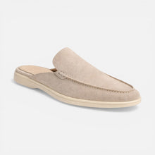 Herren-Slipper aus Wildleder in Beige