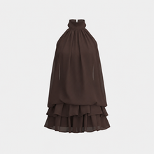 Lea – Elegantes Minikleid für Damen zum Feiern in Braun