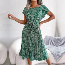 Brianna | Elegantes und lässiges Plisseekleid in Grün