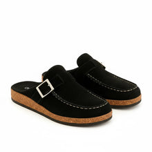 Damen Orthopädische Slip-on Clog Sandalen in Schwarz