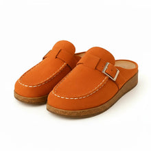 Damen Orthopädische Slip-on Clog Sandalen in Orange