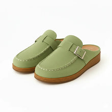 Damen Orthopädische Slip-on Clog Sandalen in Grün