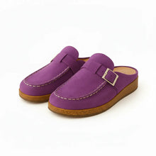 Damen Orthopädische Slip-on Clog Sandalen in Violett