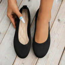 Damen Orthopädische Casual Slip-on Loafer in Schwarz