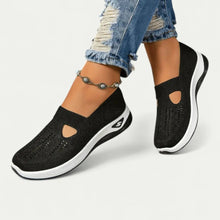 Damen Casual Slip-On Sommer Schuhe in Schwarz